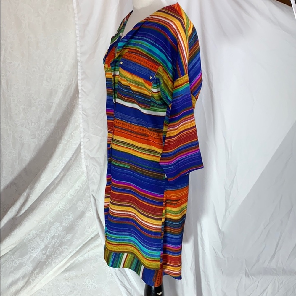 ✓ T-bags Los Angeles EUC dress striped small blue - Picture 5 of 16